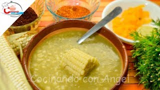 Atole de Grano Estilo Michoacán  Cocinando con angel [upl. by Iddet413]