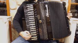 OTTASUPJAZ120BG  Black Gold Ottavianelli Super Jazz Piano Accordion Binci LMMH 41 120 7995 [upl. by Glantz]