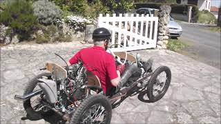 Pendine Special cyclecar chassis first test run [upl. by Lyns]