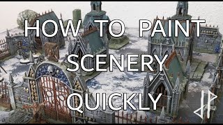 Painting Scenery Quickly  Warcry Corpsewrack Mausoleum [upl. by Acissej]