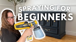 How to paint furniture with a spray gun [upl. by Ttimme]