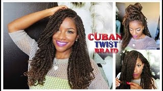 Tutorial amp Styling w Freetress Equal Cuban Twist Hair [upl. by Onaireves762]