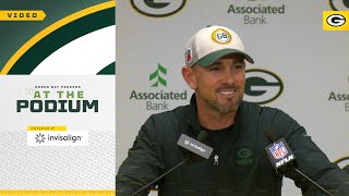 Matt LaFleur is really excited what Jeff Hafley brings to Packers’ defense [upl. by Eimia]