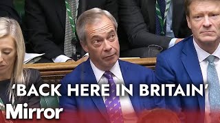 Nigel Farage brutally mocked for rare appearance at PMQs [upl. by Lledal516]