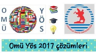 Omü Yös 2017 [upl. by Tlevesoor]