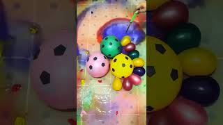 💥water colorful🛑 balloon Yellow Green Pink HBD Balloons mini balloons poppingshorts [upl. by Nerrad]