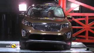 EURO NCAP CRASH TEST Kia Sorento April 2015  onwards [upl. by Anielram]