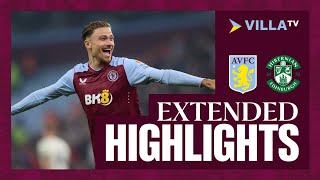 MATCH HIGHLIGHTS  Aston Villa 30 Hibernian [upl. by Nierman375]