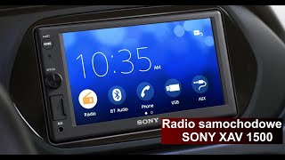 Radio samochodowe Sony XAV 1500  Bluetooth  WebLink [upl. by Almita947]