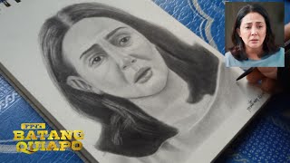 Drawing Marites Cherry Pie Picache from FPJs Batang Quiapo  jesar art [upl. by Airitac]