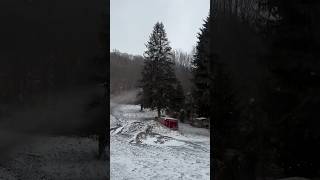 HUGE Snowmobile Jump crash snowmobile wreck [upl. by Gil]