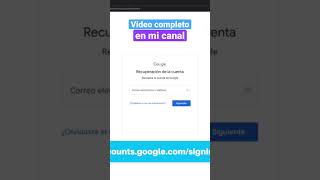 FORMULARIO de recuperación de cuentas GOOGLE o GMAIL [upl. by Nahgiem529]