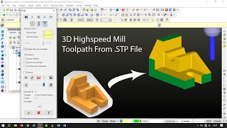 MasterCam X5  3D Highspeed Mill from STP file [upl. by Zeralda]