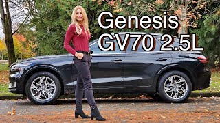 Genesis GV70 2 5L T Review  The new bestinclass [upl. by Kcod]