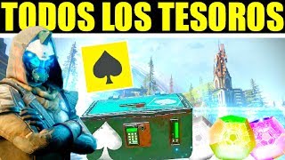 Destiny 2 Todos los Cofres de TESOROS DE CAYDE EN LA ZME  Localización [upl. by Bartholomew]