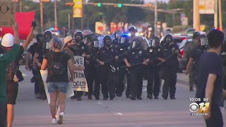 Protest In Lewisville Tuesday Night Turns Tense [upl. by Steinberg]