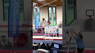 Finale barres Camie Westerman USA  médaille dargent en junior  Tournoi de Combs la Ville 2024 [upl. by Lissner246]