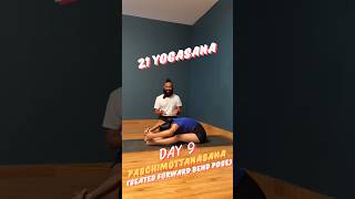 Paschimottanasana  Seated Forward Bend yoga  Day 9 of 21 Days Yoga Tutorial  Iyengar Yoga [upl. by Benenson109]