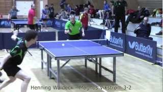 Henning Waldeck  bordtennis i toppklasse 1080p [upl. by Eilyr]