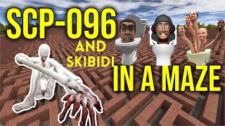 SKIBIDI TOILET AND SCP  096 IN THE BIG MAZE EPISODE 76 [upl. by Ahsein]