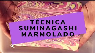 Técnica Suminagashi o Marmolado [upl. by Godewyn]