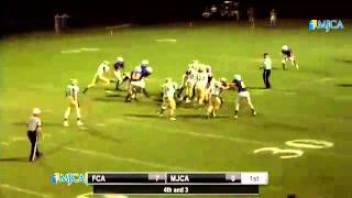 Friendship Christians Austin Taylor 30 yd TD run vs MJCA [upl. by Eamaj]