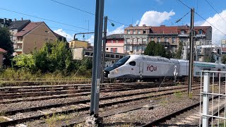 Inédit vidéo spéciale manœuvre du TGV M en gare de Belfort 90 [upl. by Metzger312]