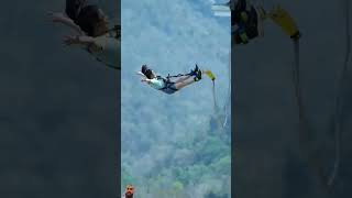 zipline bunjeejumping adventure thrill sports bungeejump thrillingjumps love [upl. by Derfliw]