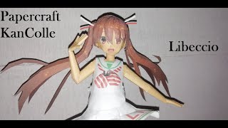 Papercraft Kantai Collection Kancolle  Libeccio [upl. by Zetrauq]