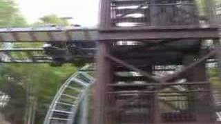 Mystery Mine  Dollywood EuroFighter Indoor Outdoor Roller Coaster  June 2007 [upl. by Neelhtac617]