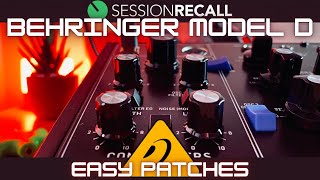 Behringer Model D  Easy Patches with Session Recall Sound Demo sessionrecall [upl. by Osswald294]