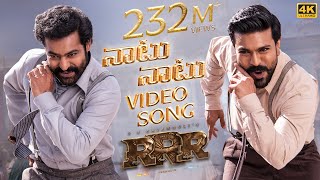 Naatu Naatu Full Video Song Telugu 4K  RRR  NTRRam Charan  MM Keeravaani  SS Rajamouli [upl. by Ynoble]