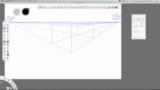 Intro to Two Point Perspective in Sketchbook Pro 6 [upl. by Witty]