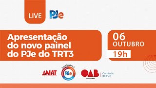 Apresentação do novo painel do PJe do TRT3 [upl. by Ylurt]