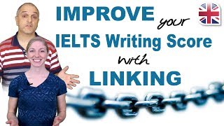 IELTS Writing  Using Linking Words and Phrases to Improve Your Score [upl. by Minsat]