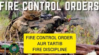 fire control orders  fire control order ki tartib aur dhyan me rakhne wali baten  fire discipline [upl. by Cordey]