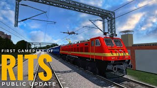 Railworks Indian Train Sim Released in playstore Link in Description rits indiantraingames [upl. by Ellehsal]