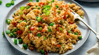 Cauliflower Fried Rice Excellent Low Carb fried Rice [upl. by Kistner408]