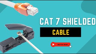 How to terminate Cat6ACat7 Ethernet Shielded Cable VCELINK Cat7 Shielded Connector [upl. by Ailegna]