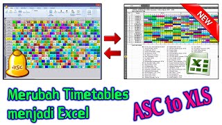 aSc Timeables Converter to Excel  EXCEL support for ASC TimeTables [upl. by Luoar]