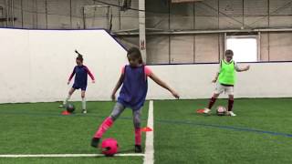 Youth Soccer U10 Footwork Drills [upl. by Alikam]