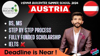 How To Apply For Vienna Biocenter Summer School Austria 2024  Fully Funded  Study in AUSTRIA [upl. by Gavette]