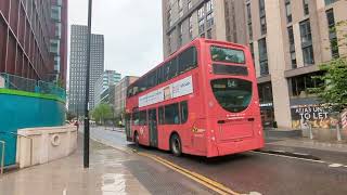 T168 on Dingwall Road Croydon  Thursday 16th May 2024 [upl. by Nefen989]