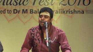 Carnatic Vocal l Shenkottai Hari Bagavathar l Global Heritage Music Fest 2016 l Web Streaming [upl. by Letrice]