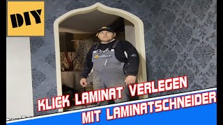 Laminat selber legen und schneiden mit LaminatschneiderSchritt für Schritt [upl. by Cade672]