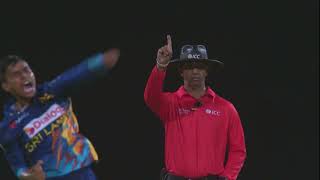 Dunith Wellalages maiden ODI wickets  Short Clip [upl. by Nylzor]