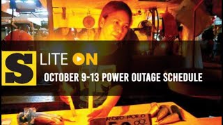 October 913 Power Outage schedule [upl. by Othe87]