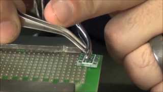 Soldering with a Hot Air Rework Station 858D [upl. by Akinas]