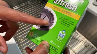 How to Clean a Washing Machine with Affresh Tablets  Tech Tips from Repair Clinic [upl. by Aihsenot]