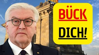 Witzfigur Bundesclown Steinmeier mit ArroganzAnfall und lächerlicher Blamage [upl. by Moreen59]